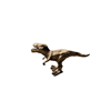 gouden metalen dino's