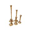 enkele gouden kandelaar organisch XS