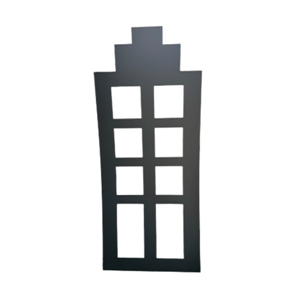 silhouette 2D flatgebouw