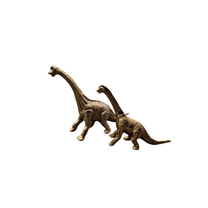 gouden metalen dino's