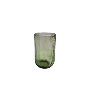 set groene ribbel glazen