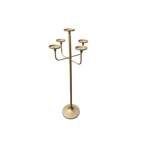 5 arms gouden kandelaar groot