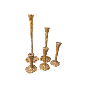 enkele gouden kandelaar organisch XS