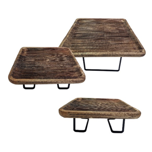 set plateau hout