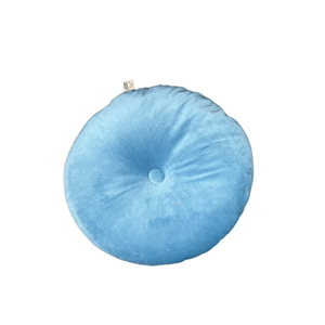 rond kussens ijs blauw