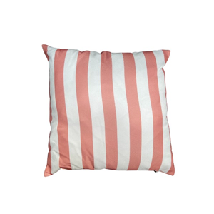 kussen stripe koraal vierkant