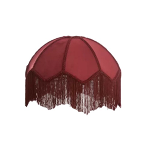 rode velvet lampenkap