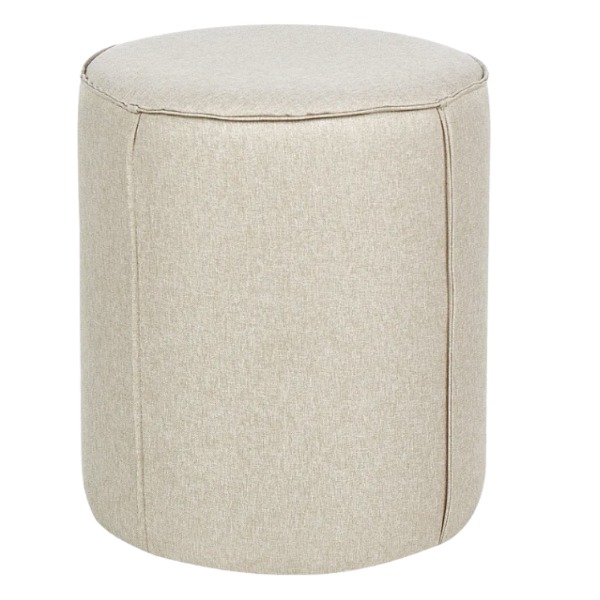 beige poef stitch beige poef stitch