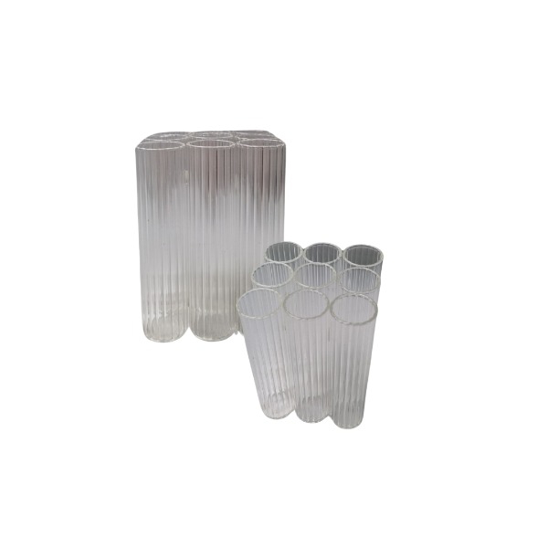 vaasje kubus ribbeltubes