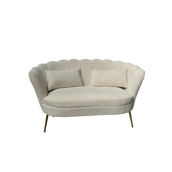 velvet offwhite schelpenbank